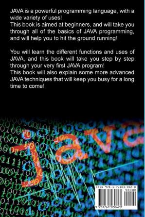 JAVA Programming for Beginners: The Simple Guide to Learning JAVA Programming fast!