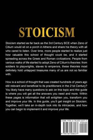 Stoicism: A Comprehensive Guide To Stoicism and Stoic Philosophy