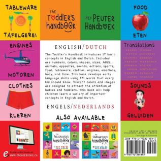 The Toddler's Handbook: Bilingual (English / Dutch) (Engels / Nederlands) Numbers Colors Shapes Sizes ABC Animals Opposites and Sounds with ... Early Readers: Children's Learning Books