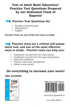 TABE Skill Practice!: Practice Test Questions for the Test of Adult Basic Education