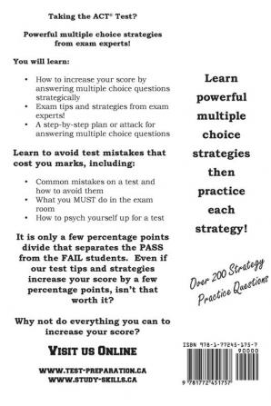 ACT Test Strategy!: Winning Multiple Choice Strategies for the ACT Test