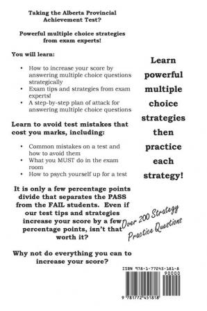 Alberta Provincial Achievement Test Strategy: Winning Multiple Choice Strategies for the Alberta Provincial Achievement Test