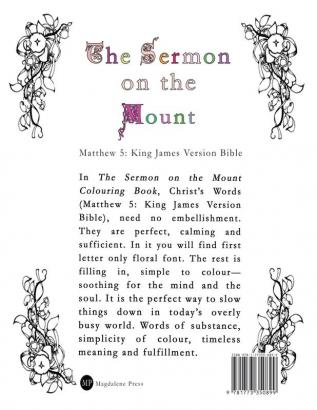 The Sermon on the Mount Colouring Book: The Soothing Simple to Colour Words of Christ