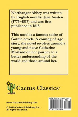 Northanger Abbey (Cactus Classics Large Print): 16 Point Font; Large Text; Large Type