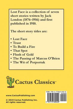 Lost Face (Cactus Classics Large Print): 7 Short Stories; 16 Point Font; Large Text; Large Type