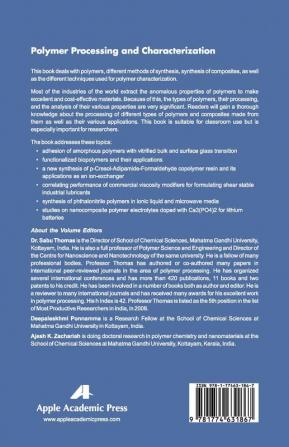 Polymer Processing and Characterization