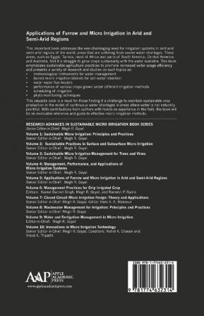 Applications of Furrow and Micro Irrigation in Arid and Semi-Arid Regions