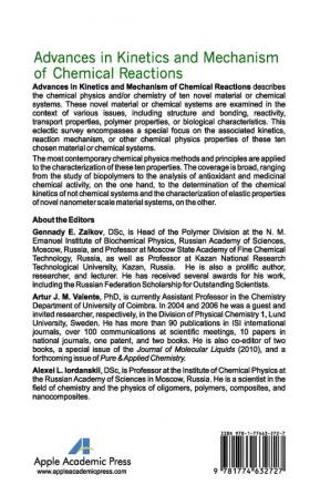 Advances in Kinetics and Mechanism of Chemical Reactions