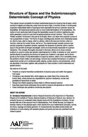 Structure of Space and the Submicroscopic Deterministic Concept of Physics