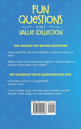 Fun Questions 2 in 1 Value Collection: The #1 Engaging Quiz Game Collection for Kids Teens and Adults