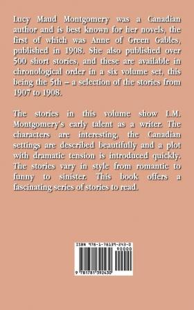 Lucy Maud Montgomery Short Stories 1907-1908