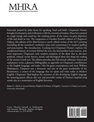 George Chapman Homer's 'Iliad': 20 (Mhra Tudor & Stuart Translations)