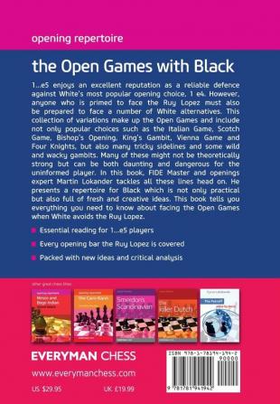 Opening Repertoire: The Open Games with Black (Everyman Chess)