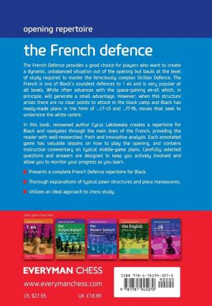 Opening Repertoire: The French Defence (Everyman Chess)