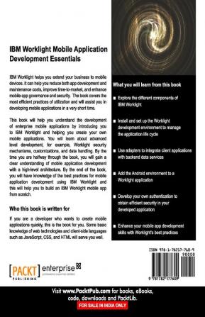 IBM Worklight Mobile Application Development Essentials
