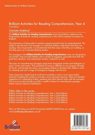 Brilliant Activities for Reading Comprehension Year 4 (2nd Edition)