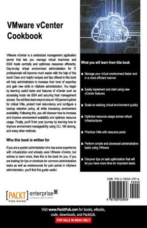 VMware vCenter Cookbook