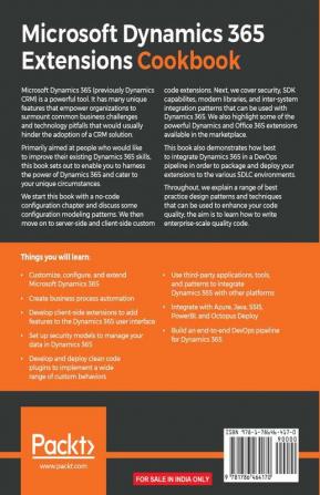 Microsoft Dynamics 365 Extensions Cookbook