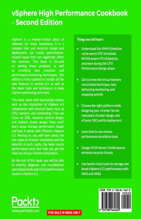 vSphere High Performance Cookbook - Second Edition