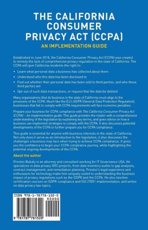 The California Consumer Privacy Act (CCPA): An implementation guide