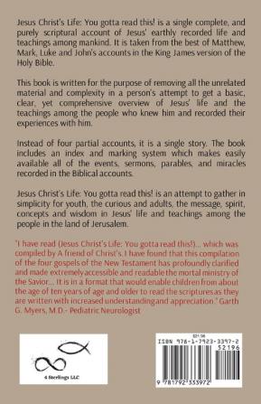 Jesus Christ's Life: You gotta read this!