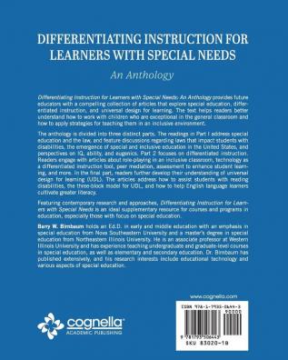 Differentiating Instruction for Learners with Special Needs