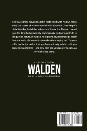 Walden and On the Duty of Civil Disobedience