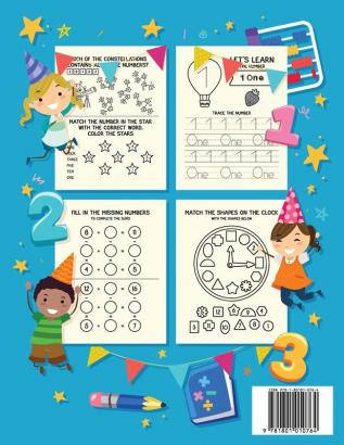 My Best Kindergarten Math Workbook: Kindergarten and 1st Grade Workbook Age 5-7 - Learning The Numbers And Basic Math. Tracing Practice Book - ... Math Games (Homeschooling Activity Books)