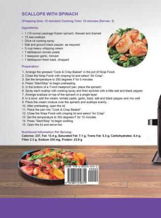 Ninja Foodi Pressure Cooker and Air Fryer Cookbook: Holidays and Daily Diet Recipes to Air Fry Broil Pressure Cook Slow Cook Dehydrate and More（for Beginners and Advanced Users）