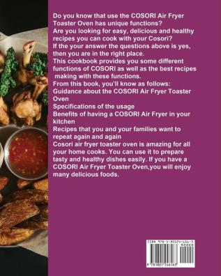 Cosori Air Fryer Toaster Oven Cookbook for Beginners