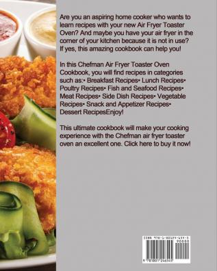 Chefman Air Fryer Toaster Oven Cookbook for Beginners