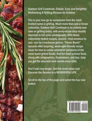 Outdoor Grill Cookbook: Simple Easy and Delightful Barbecuing & Grilling Recipes for Outdoor