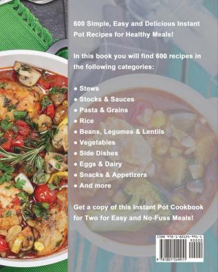 Instant Pot Cookbook for Two