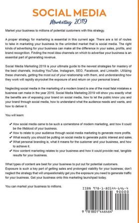 Social Media Marketing 2019: Use the Newest Success Strategies to Master the Best Channels through YouTube Instagram SEO Facebook and LinkedIn - ... Your Personal Brand (Passive Income Ideas)