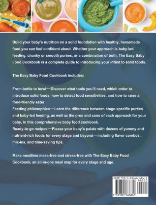 The Easy Baby Food Cookbook: Delicious & Healthy Homemade Recipes for Every Age and Stage