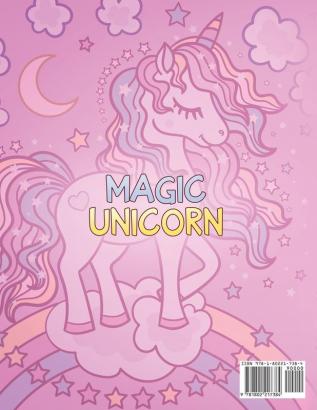 Magic Unicorn: A children's coloring book. For Kids Age 4-8.