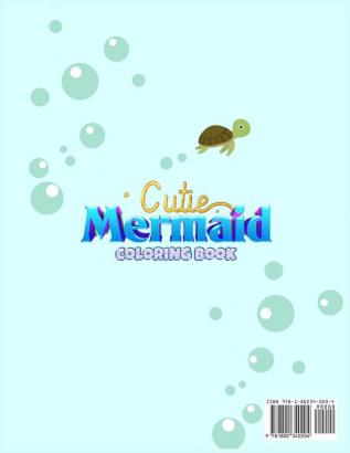 Cutie Mermaid Coloring book for girls