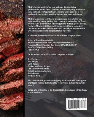 The Perfect Green Mountain Grill Cookbook: Easy Healthy Recipes for Your Green Mountain Grill to Air Fry Bake Rotisserie Dehydrate Toast Roast Broil Bagel ETC