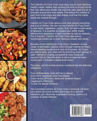 The Complete CalmDo Air Fryer Oven Cookbook: Crispy Easy & Healthy Recipes for Smart People on A Budget