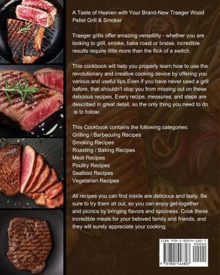 Traeger Wood Pellet Grill & Smoker Cookbook: 500 Delicious Guaranteed Family-Approved Recipes for Your Wood Pellet Grill