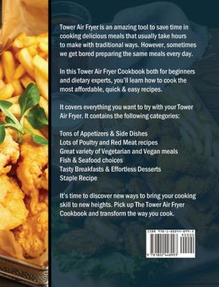 The Ultimate Tower Air Fryer Cookbook: 220 Tested and Tasty Recipes for Everyday Meals