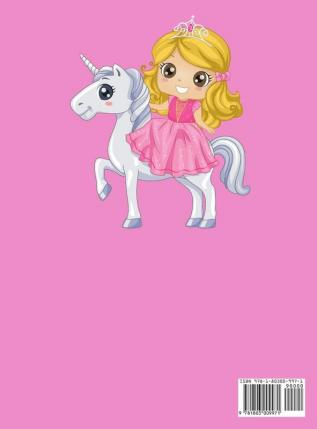 Unicorn and Princess coloring book for kids 4-8: An Activity book for girls and boys full of cute princess and unicorns.