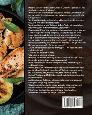 The Tasty Cuisinart Air Fryer Oven Cookbook: 500 Healthy and Easy Air Fryer Oven Recipes for Smart people.