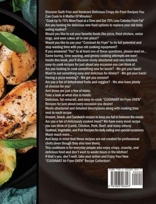 The Tasty Cuisinart Air Fryer Oven Cookbook: 500 Healthy and Easy Air Fryer Oven Recipes for Smart people.