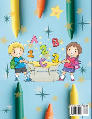 Preschool and Kindergarten Workbook: Activity book for preschool and kindergarten: alphabet numbers coloring tracing and more.