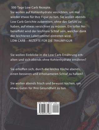 Low Carb Rezepte: 500 Tage Kohlenhydratfreie Rezepte