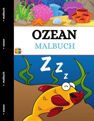 Ozean Malbuch: Ocean Creatures Malbuch