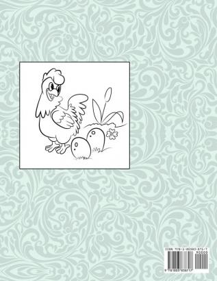 Chicken Coloring Book for Kids: Super Easy and Fun Coloring Pages for Kids