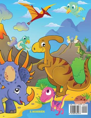 Dinosaur Activity and Coloring Book: Boys and Girls Ages 2-8