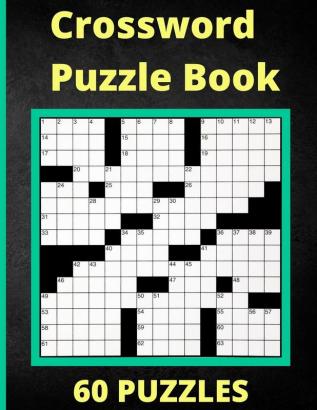 Crossword Puzzle Book 60 Puzzles: Activity Puzzlebook 60 Puzzles